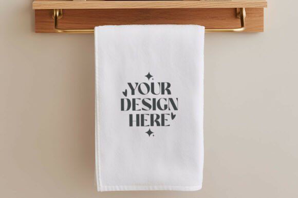 Christmas Kitchen Towel Mockup