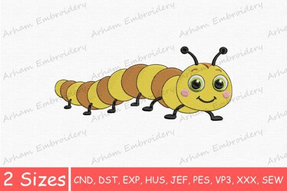 Cute Caterpillar Bug, Kids Insect
