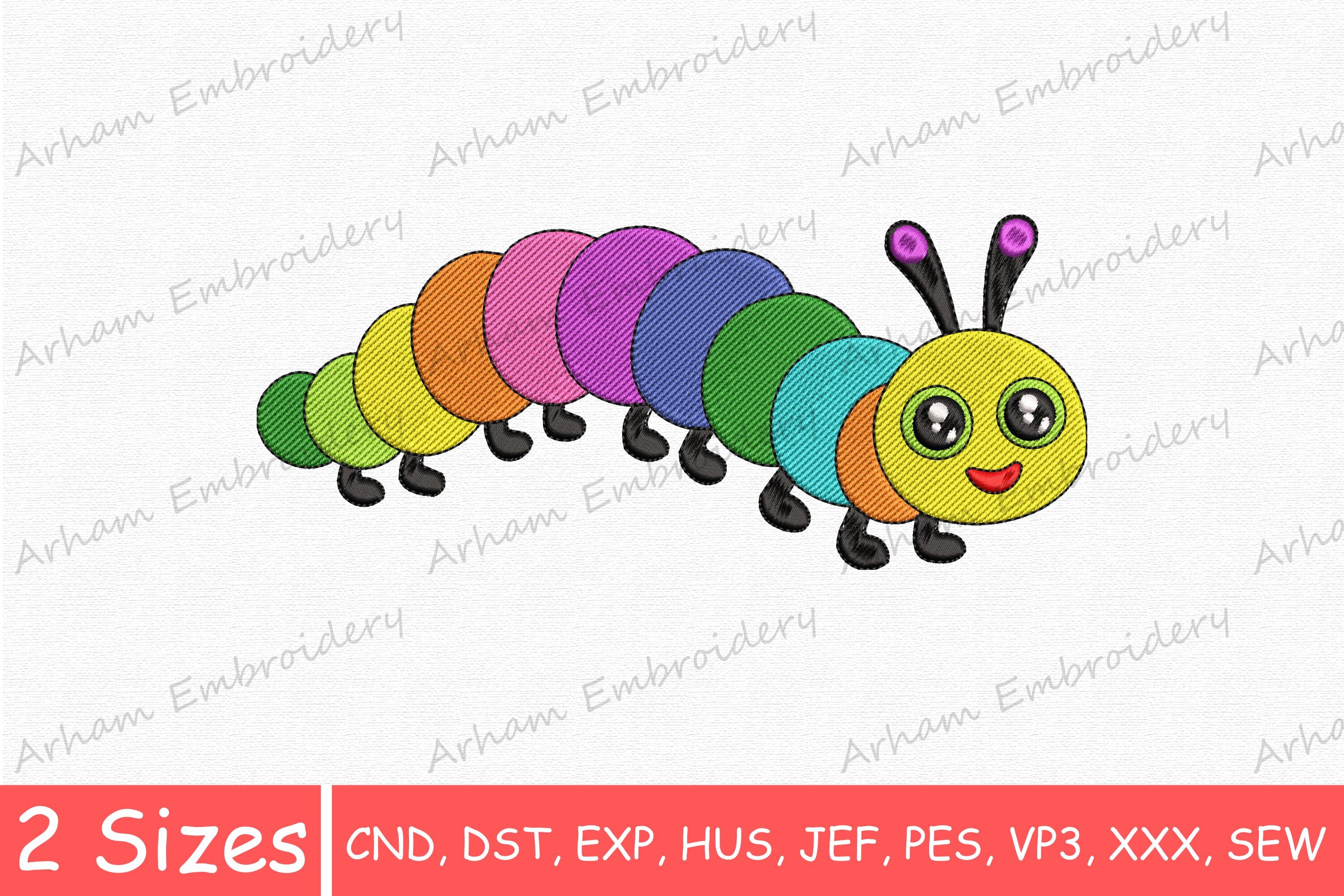 Cute Rainbow Caterpillar, Cute Baby Bug