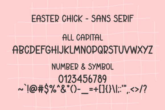 Easter Chick Font - Preview 1
