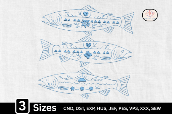 Folk Art Coastal Fish