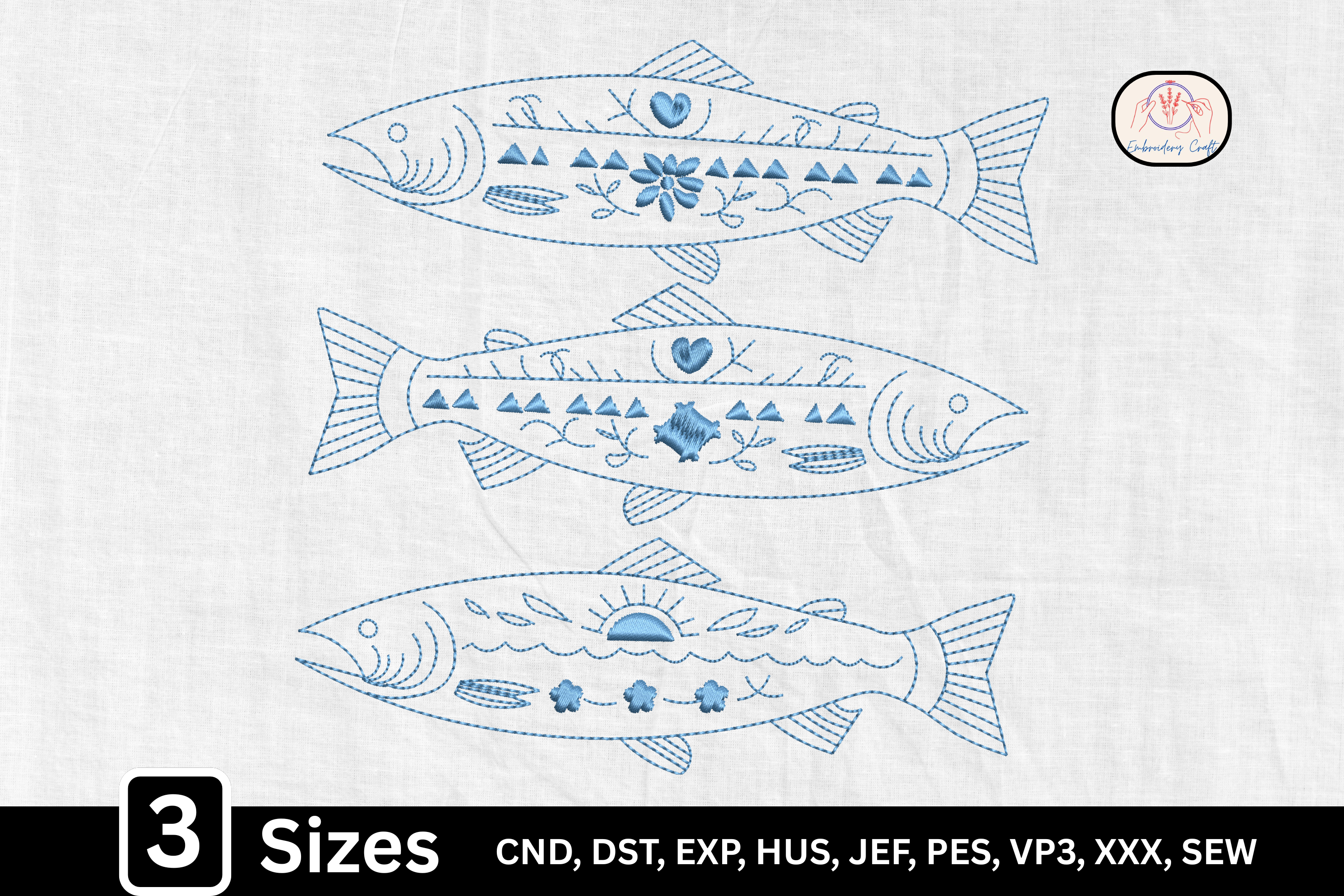 Folk Art Coastal Fish