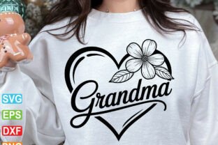 Grandma Heart Floral SVG, Mothers Day Graphic by designraw · Creative ...