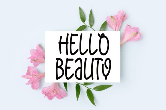 Hearts Sweety Font PNG with transparent background - Preview 2