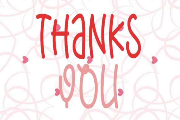 Hearts Sweety Font PNG with transparent background - Preview 4
