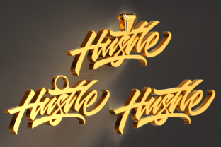 Hustle pendant, keychain, earring