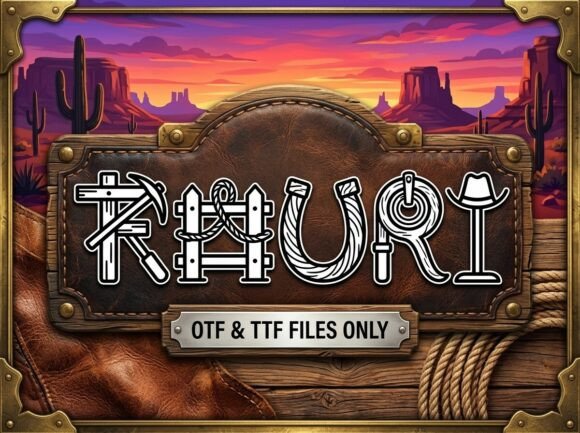 Kauri Font PNG with transparent background - Preview 2