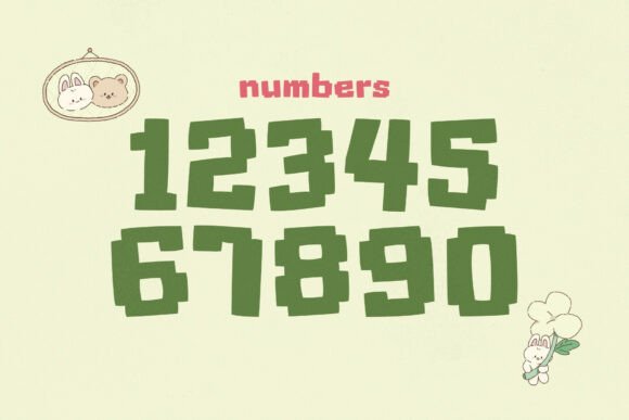 Kawaii Cubes Font font preview - 2