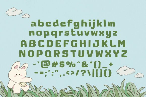 Kawaii Cubes Font font preview - 3