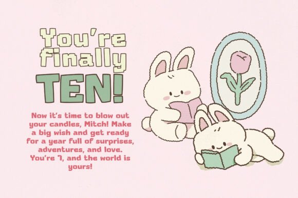 Kawaii Cubes Font font preview - 4