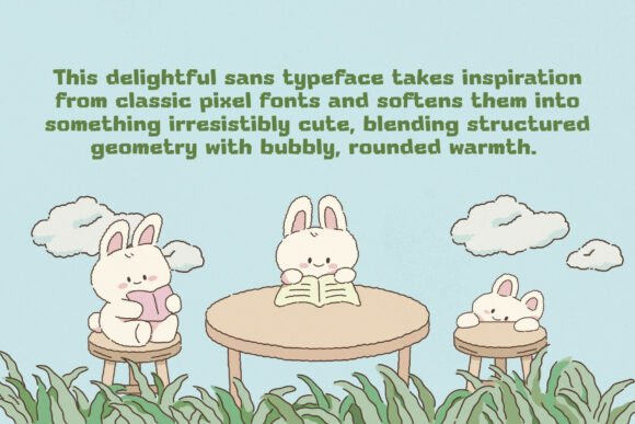 Kawaii Cubes Font font preview - 6