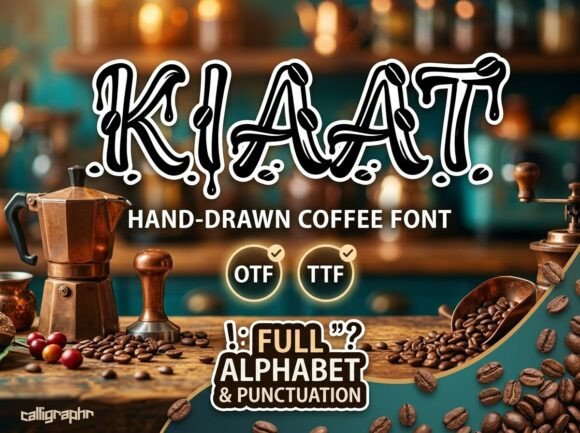 Kiaat Font PNG with transparent background - Preview 2