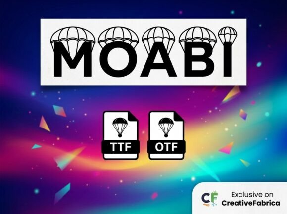 Moabi Font PNG with transparent background - Preview 1