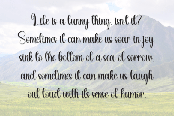 Mockup Highland Font PNG with transparent background - Preview 5