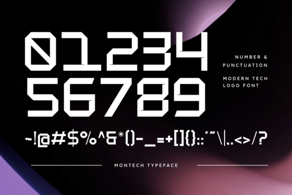 Motech Font PNG with transparent background - Preview 2