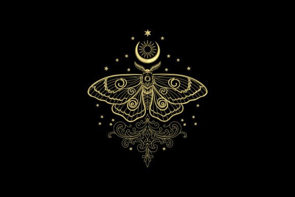 Mystical Golden Moth