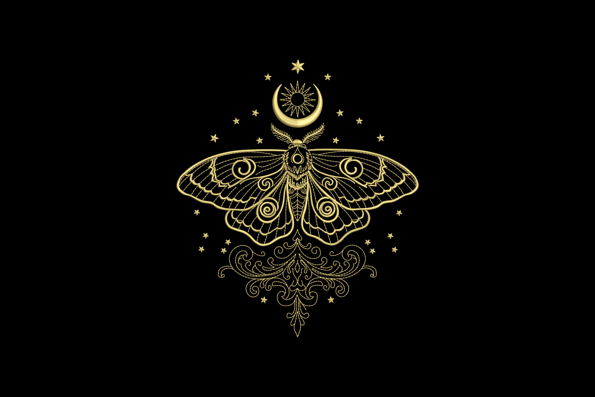 Mystical Golden Moth