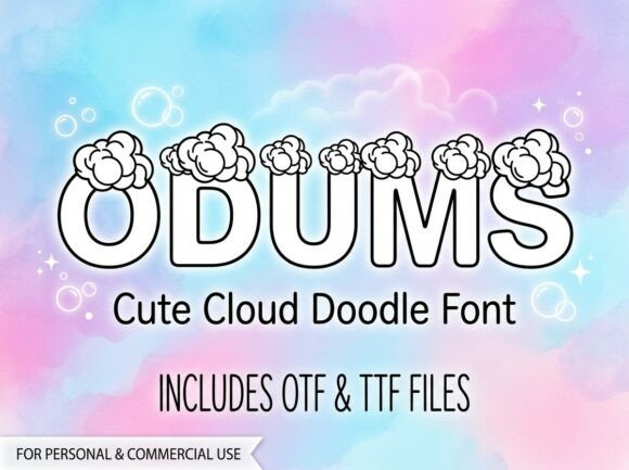 Odums Font PNG with transparent background - Preview 2