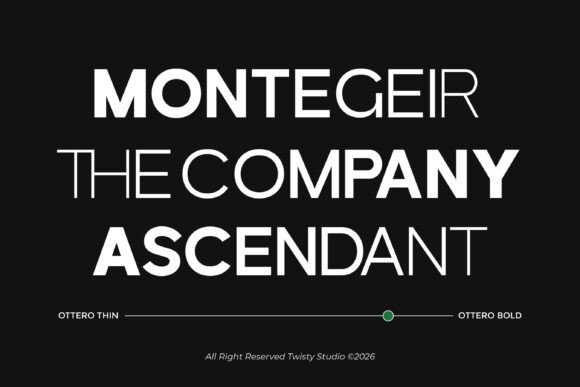 Ottero Font PNG with transparent background - Preview 2