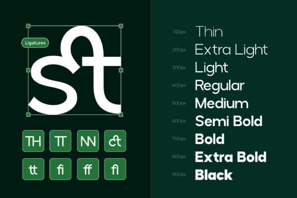Ottero Font PNG with transparent background - Preview 6