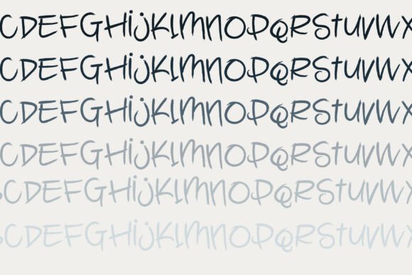 Paint Pot Font PNG with transparent background - Preview 4