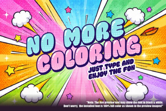 Popper Sparkle Font PNG with transparent background - Preview 2