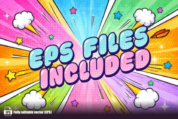 Popper Sparkle Font PNG with transparent background - Preview 3
