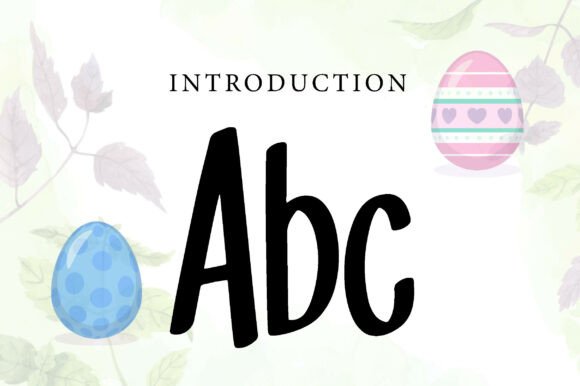 Pretty Easter Font PNG with transparent background - Preview 1