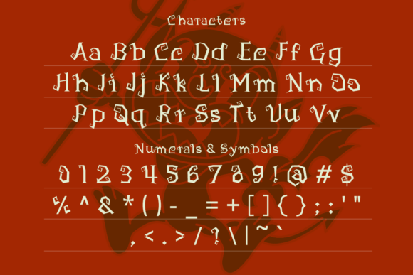 Pumpkind Font PNG with transparent background - Preview 1