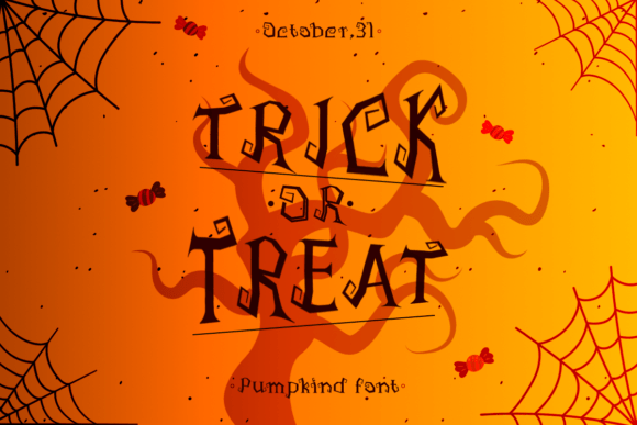 Pumpkind Font PNG with transparent background - Preview 4