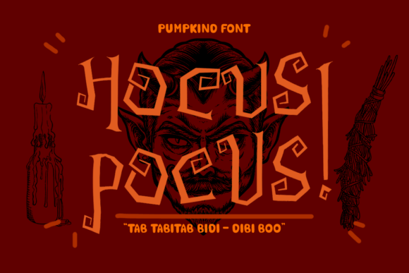 Pumpkind Font PNG with transparent background - Preview 5
