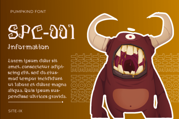 Pumpkind Font PNG with transparent background - Preview 6