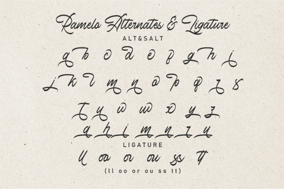 Ramelo Font PNG with transparent background - Preview 6