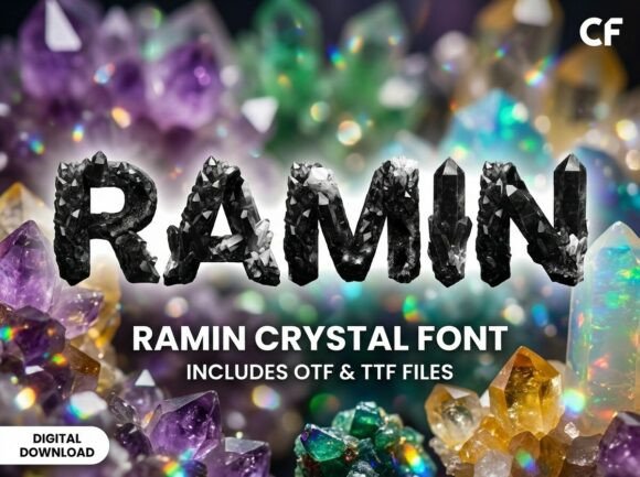 Ramin Font PNG with transparent background - Preview 2