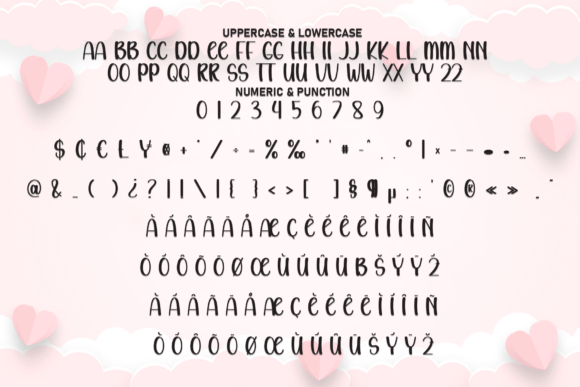 Ribbon Valentine Font PNG with transparent background - Preview 6
