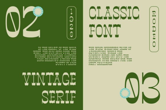 Rodeo Westwood Font PNG with transparent background - Preview 3