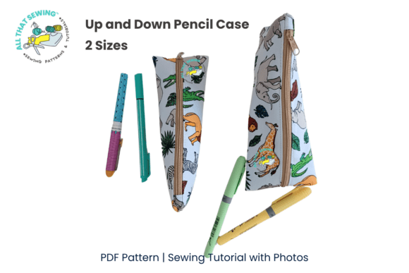 Up and Down Pencil Case in 2 Sizes