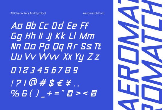 Aeromatch Font - Preview 1