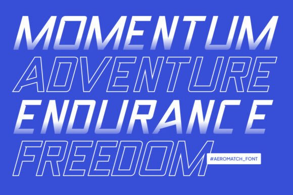 Aeromatch Font - Preview 4
