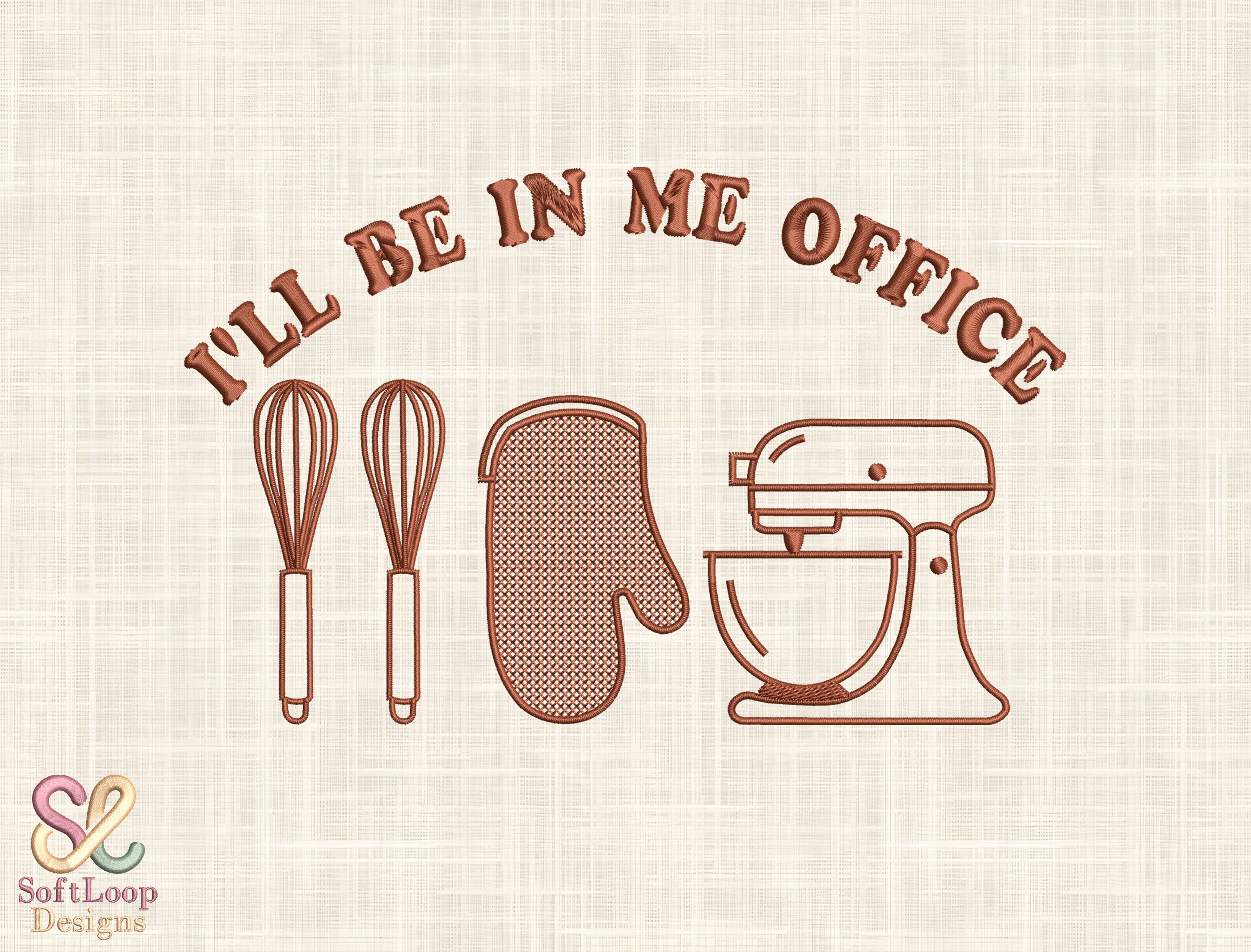Baker Funny Quote Embroidery Design