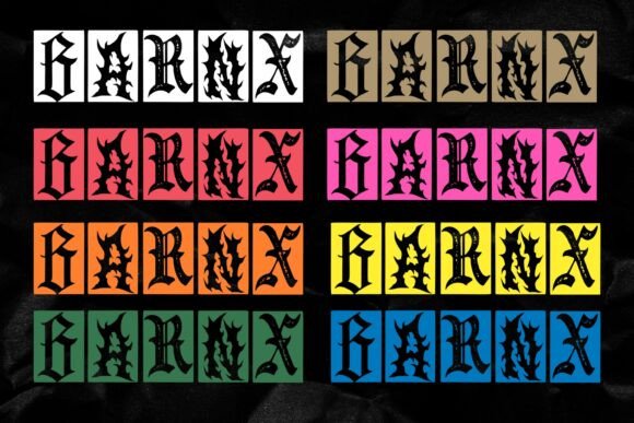 Barnx Font - Preview 2