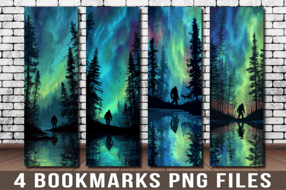 Bigfoot Northern Lights Bookmarks