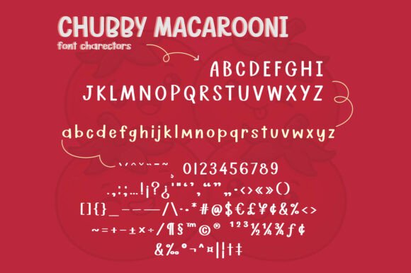 Chubby Macaroni Font - Preview 1