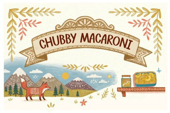 Chubby Macaroni Font - Preview 5