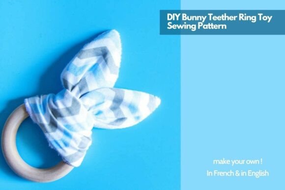 DIY Bunny Teether Ring Toy Sewing