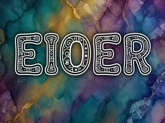 Eider Font PNG with transparent background - Preview 2
