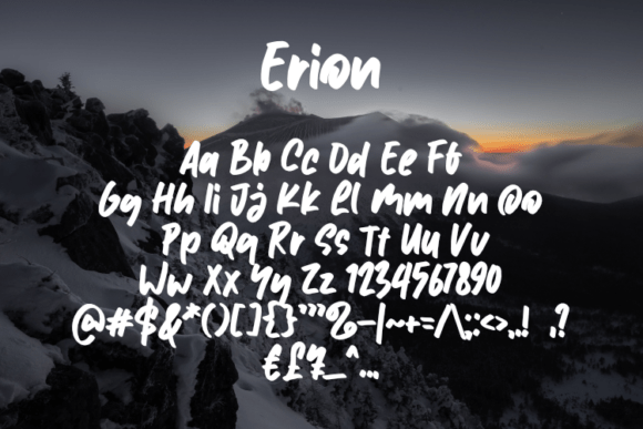 Erion Font - Preview 2