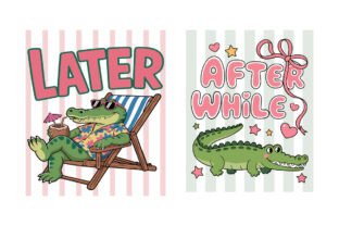 Funny Crocodile Summer Vacation T-shirt Graphic by Design_store ...