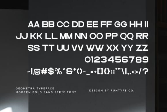Geometra Font - Preview 1