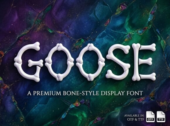 Goose Font PNG with transparent background - Preview 1